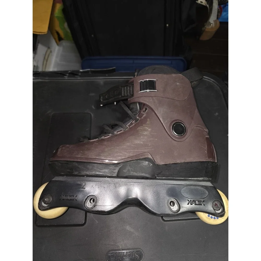 Roces M12 Aggressive Inline Skates Maroon Kaltik Frames Mens Size 9 EU 42